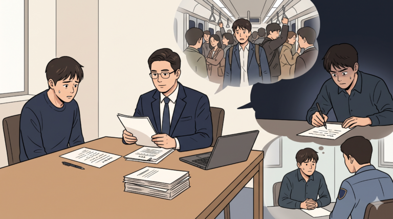[공중밀집장소추행] 불리한 초기 진술 극복하고 기소유예 이끌어낸 핵심 대응 전략